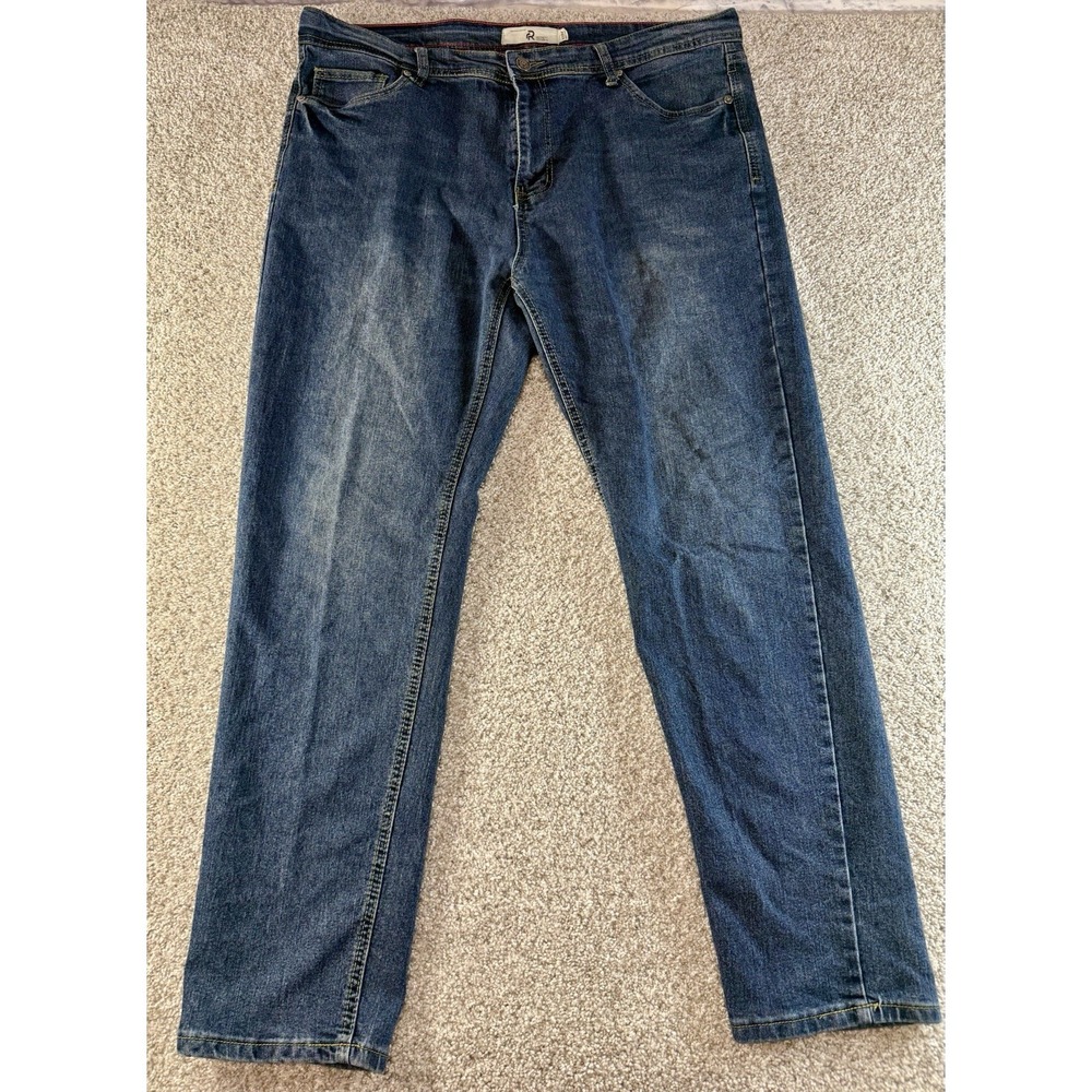 Refinery Republic Dark Wash Blue Denim Men's Size 40X32 Jeans Measurements